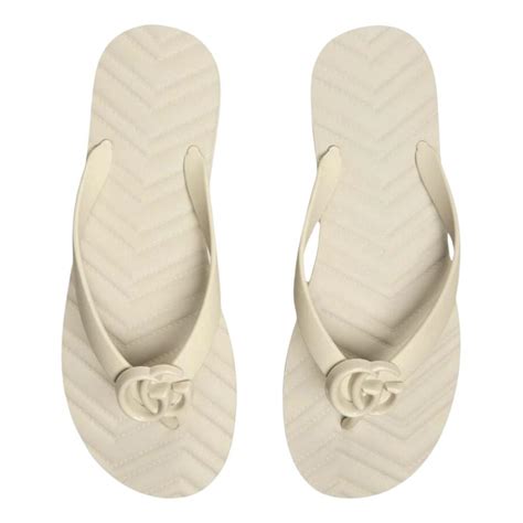 gucci flip flops women rubber|gucci marmont flip flops.